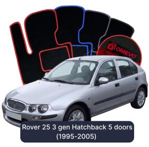 Dywaniki Welurowe OMEVO do Rover 25 3 gen Hatchback 5 drzwi (1995-2005)
