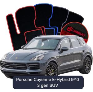 Dywaniki Welurowe OMEVO do Porsche Cayenne E-Hybrid 9Y0 3 gen SUV (2018-2026)