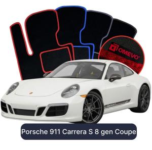 Dywaniki Welurowe OMEVO do Porsche 911 Carrera S 8 gen Coupe (2019-2026)