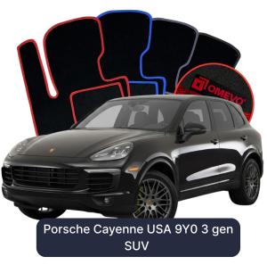 Dywaniki Welurowe OMEVO do Porsche Cayenne USA 9Y0 3 gen SUV (2018-2026)