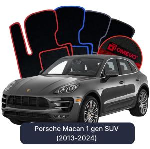 Dywaniki Welurowe OMEVO do Porsche Macan 1 gen SUV (2013-2024)