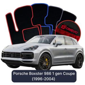 Dywaniki Welurowe OMEVO do Porsche Boxster 986 1 gen Coupe (1996-2004)