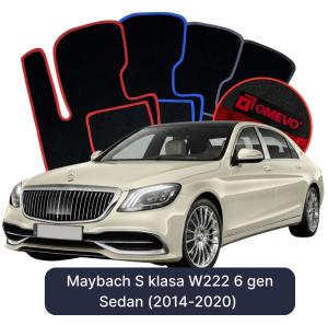 Dywaniki Welurowe OMEVO do Maybach S klasa W222 6 gen Sedan (2014-2020)