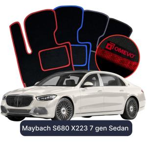 Dywaniki Welurowe OMEVO do Maybach S680 X223 7 gen Sedan (2020-2026)