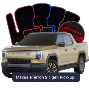 Dywaniki Welurowe OMEVO do Maxus eTerron 9 1 gen Pick-up (2024-2026)