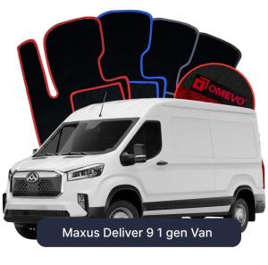 Dywaniki Welurowe OMEVO do Maxus Deliver 9 1 gen Van (2023-2026)