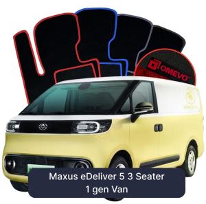 Dywaniki Welurowe OMEVO do Maxus eDeliver 5 3-osobowy (blaszak) 1 gen Van (2023-2026)