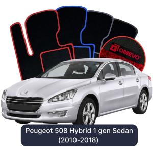 Dywaniki Welurowe OMEVO do Peugeot 508 Hybryda 1 gen Sedan (2010-2018)
