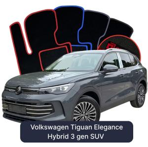 Dywaniki Welurowe OMEVO do Volkswagen Tiguan Elegance Hybryda 3 gen SUV (2023-2026)