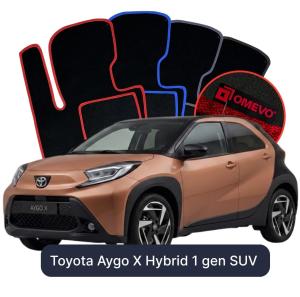 Dywaniki Welurowe OMEVO do Toyota Aygo X Hybryda 1 gen SUV (2022-2026)