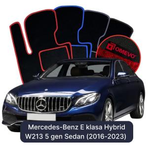 Dywaniki Welurowe OMEVO do Mercedes-Benz E klasa Hybryda W213 5 gen Sedan (2016-2023)