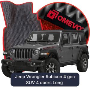 OMEVO 5D Pro EVA Dywaniki do Jeep Wrangler Rubicon 4 gen SUV 4 drzwiLong (2017-2026)