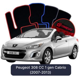 Dywaniki Welurowe OMEVO do Peugeot 308 CC 1 gen Cabrio (2007-2013)