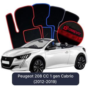 Dywaniki Welurowe OMEVO do Peugeot 208 CC 1 gen Cabrio (2012-2019)