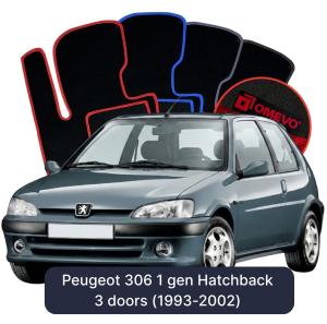 Dywaniki Welurowe OMEVO do Peugeot 306 1 gen Hatchback 3 drzwi (1993-2002)