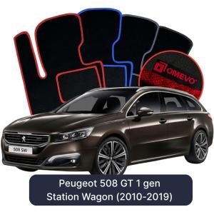 Dywaniki Welurowe OMEVO do Peugeot 508 GT 1 gen Kombi (2010-2019)