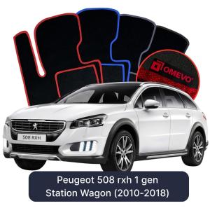 Dywaniki Welurowe OMEVO do Peugeot 508 rxh 1 gen Kombi (2010-2018)