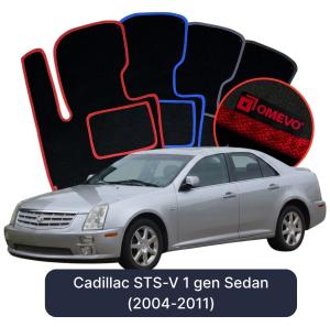 Dywaniki Welurowe OMEVO do Cadillac STS-V 1 gen Sedan (2004-2011)
