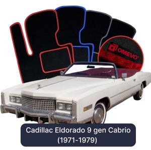 Dywaniki Welurowe OMEVO do Cadillac Eldorado 9 gen Cabrio (1971-1979)