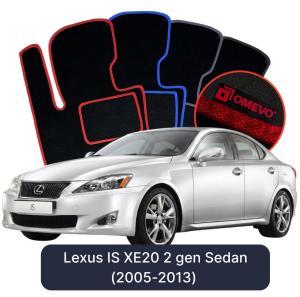 Dywaniki Welurowe OMEVO do Lexus IS XE20 2 gen Sedan (2005-2013)