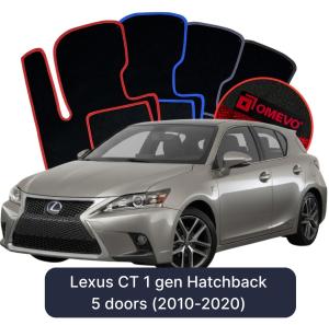 Dywaniki Welurowe OMEVO do Lexus CT 1 gen Hatchback 5 drzwi (2010-2020)