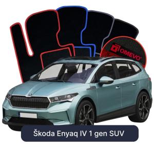 Dywaniki Welurowe OMEVO do Škoda Enyaq IV 1 gen SUV (2020-2026)