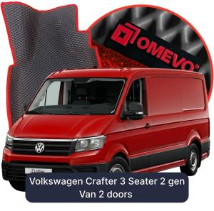 OMEVO 5D Pro EVA Dywaniki do Volkswagen Crafter 3-osobowy 2 gen Furgon 2 drzwi (2016-2026)