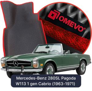 OMEVO 5D Pro EVA Dywaniki do Mercedes-Benz 280SL Pagoda W113 1 gen Cabrio (1963-1971)
