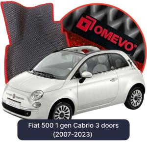 OMEVO 5D Pro EVA Dywaniki do Fiat 500 1 gen Cabrio 3 drzwi (2007-2023)