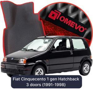 OMEVO 5D Pro EVA Dywaniki do Fiat Cinquecento 1 gen Hatchback 3 drzwi (1991-1998)