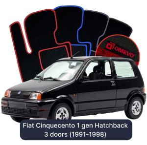 Dywaniki Welurowe OMEVO do Fiat Cinquecento 1 gen Hatchback 3 drzwi (1991-1998)