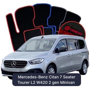 Dywaniki Welurowe OMEVO do Mercedes-Benz Citan 7 -osobowy
Tourer L2 W420 2 gen Minivan (2021-2026)