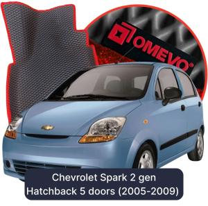 OMEVO 5D Pro EVA Dywaniki do Chevrolet Spark 2 gen Hatchback 5 drzwi (2005-2009)