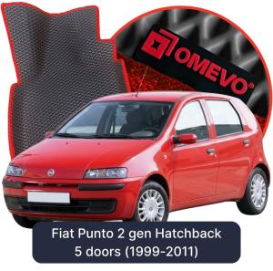 OMEVO 5D Pro EVA Dywaniki do Fiat Punto 2 gen Hatchback 5 drzwi (1999-2011)