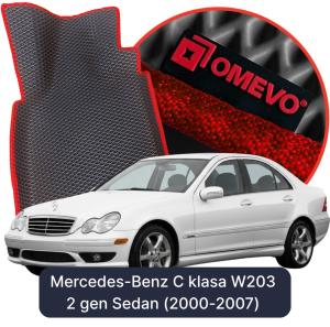 OMEVO 5D Pro EVA Dywaniki do Mercedes-Benz C klasa W203 2 gen Sedan (2000-2007)