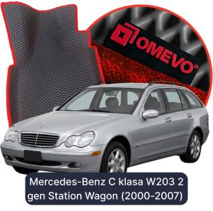 OMEVO 5D Pro EVA Dywaniki do Mercedes-Benz C klasa W203 2 gen Kombi (2000-2007)