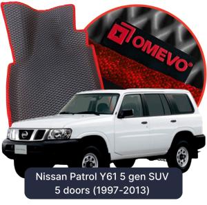 OMEVO 5D Pro EVA Dywaniki do Nissan Patrol Y61 5 gen SUV 5 drzwi (1997-2013)