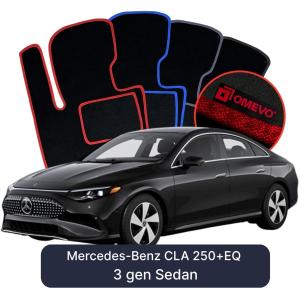 Dywaniki Welurowe OMEVO do Mercedes-Benz CLA 250+EQ 3 gen Sedan (2025-2026)
