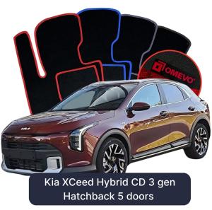 Dywaniki Welurowe OMEVO do Kia XCeed Hybryda CD 3 gen Hatchback 5 drzwi (2019-2026)