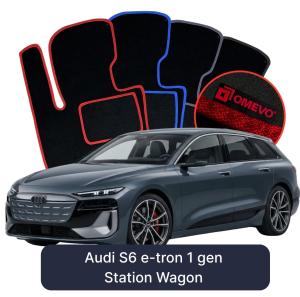 Dywaniki Welurowe OMEVO do Audi S6 e-tron 1 gen Kombi (2024-2026)