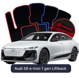 Dywaniki Welurowe OMEVO do Audi S6 e-tron 1 gen Liftback (2024-2026)