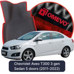 OMEVO 5D Pro EVA Dywaniki do Chevrolet Aveo T300 3 gen Sedan 5 drzwi (2011-2022)