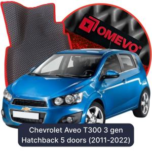 OMEVO 5D Pro EVA Dywaniki do Chevrolet Aveo T300 3 gen Hatchback 5 drzwi (2011-2022)