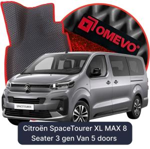 OMEVO 5D Pro EVA Dywaniki do Citroën SpaceTourer XL MAX 8-osobowy 3 gen Van 5 drzwi (2016-2026)