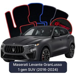 Dywaniki Welurowe OMEVO do Maserati Levante GranLusso 1 gen SUV (2016-2024)