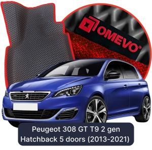 OMEVO 5D Pro EVA Dywaniki do Peugeot 308 GT T9 2 gen Hatchback 5 drzwi (2013-2021)