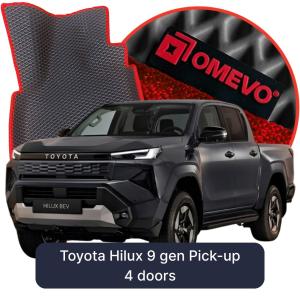OMEVO 5D Pro EVA Dywaniki do Toyota Hilux 9 gen Pick-up 4 drzwi (2025-2026)