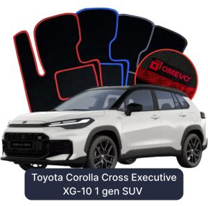 Dywaniki Welurowe OMEVO do Toyota Corolla Cross Executive XG-10 1 gen SUV (2020-2026)