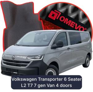 OMEVO 5D Pro EVA Dywaniki do Volkswagen Transporter 6-osobowy L2
(brygadówka) T7 7 gen Furgon 4 drzwi (2024-2026)