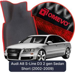 OMEVO 5D Pro EVA Dywaniki do Audi A8 S-Line D3 2 gen Sedan Short (2002-2009)